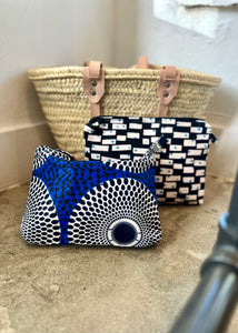 African Wax Fabric Pouches
