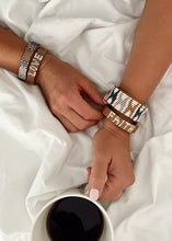 Load image into Gallery viewer, Faith Beaded Leather Bracelet