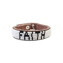 Load image into Gallery viewer, Faith Beaded Leather Bracelet
