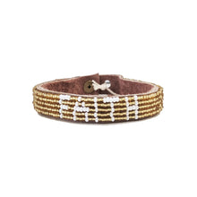 Load image into Gallery viewer, Faith Beaded Leather Bracelet