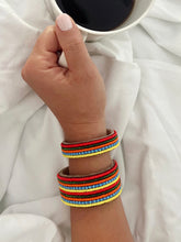 Load image into Gallery viewer, Tanzanian Multi Stripe Leather Bracelet