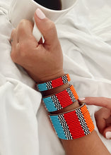 Load image into Gallery viewer, Tanzanian Multi Atlas Leather Bracelet
