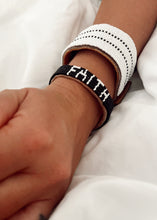 Load image into Gallery viewer, Faith Beaded Leather Bracelet