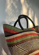 Load image into Gallery viewer, Wing Shopper - lime/orange stripe