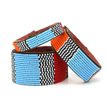 Load image into Gallery viewer, Tanzanian Multi Atlas Leather Bracelet

