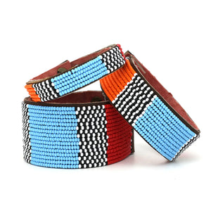 Tanzanian Multi Atlas Leather Bracelet