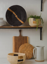 Load image into Gallery viewer, 12" Bark Black Bowl