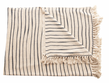 Load image into Gallery viewer, Striped Recycled Cotton Throw