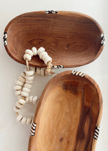 Load image into Gallery viewer, Large Oval Carved Olive Wood Bowl