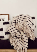 Load image into Gallery viewer, Striped Recycled Cotton Throw