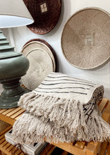 Load image into Gallery viewer, Striped Recycled Cotton Throw