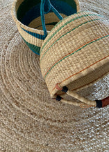 Load image into Gallery viewer, Bolga Basket - Orange/Green