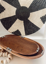 Load image into Gallery viewer, Large Oval Carved Olive Wood Bowl