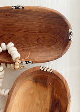 Load image into Gallery viewer, Large Oval Carved Olive Wood Bowl