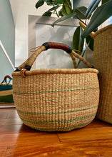 Load image into Gallery viewer, Bolga Basket - Orange/Green