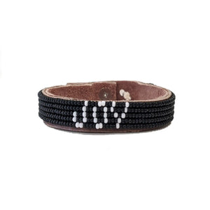 Joy Beaded Leather Bracelet