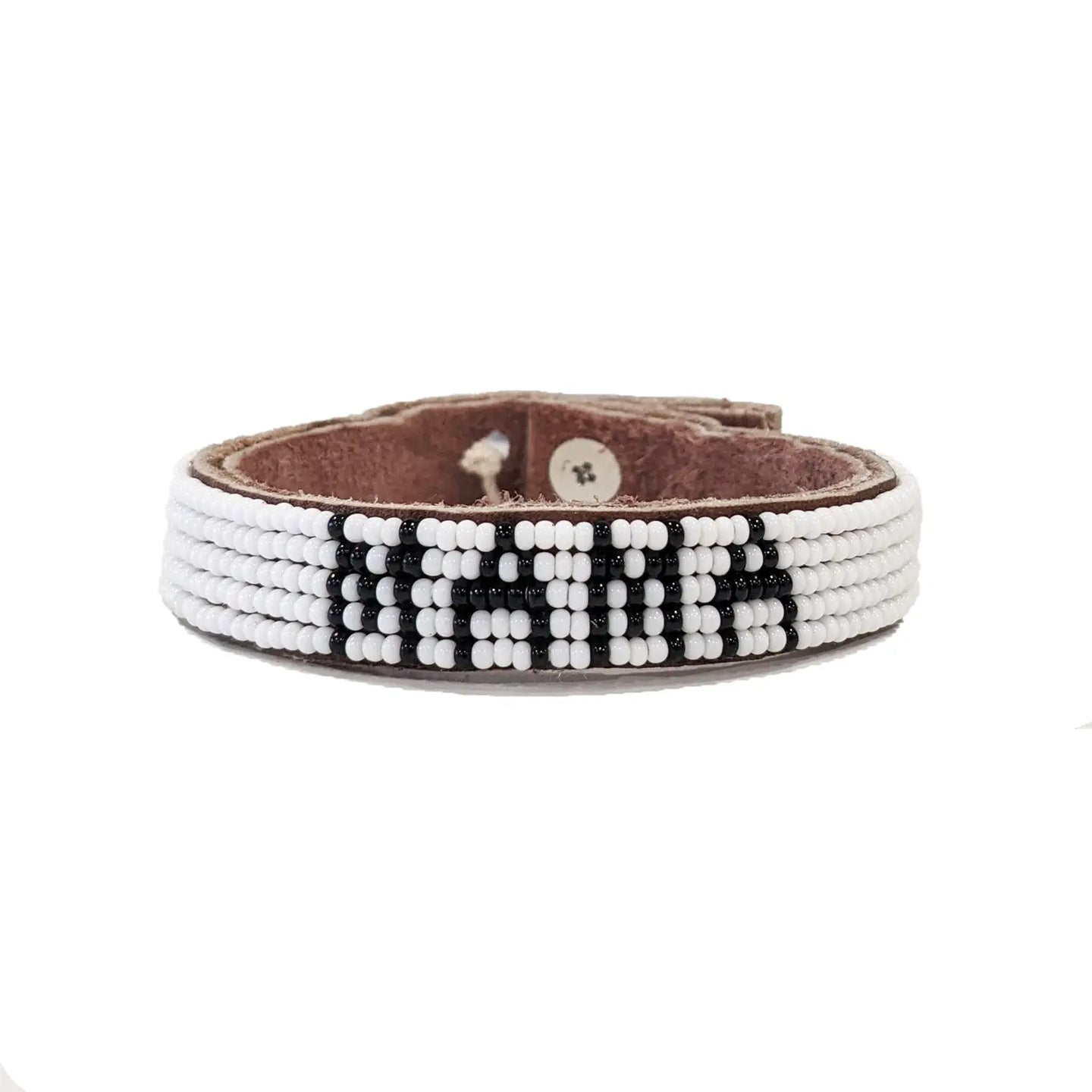 Mama Beaded Leather Bracelet