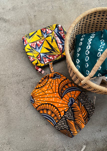 African Wax Fabric Pouches