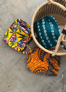 African Wax Fabric Pouches