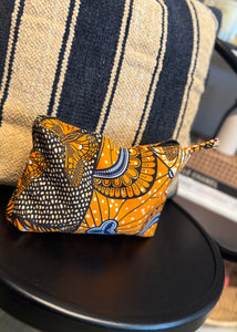 African Wax Fabric Pouches