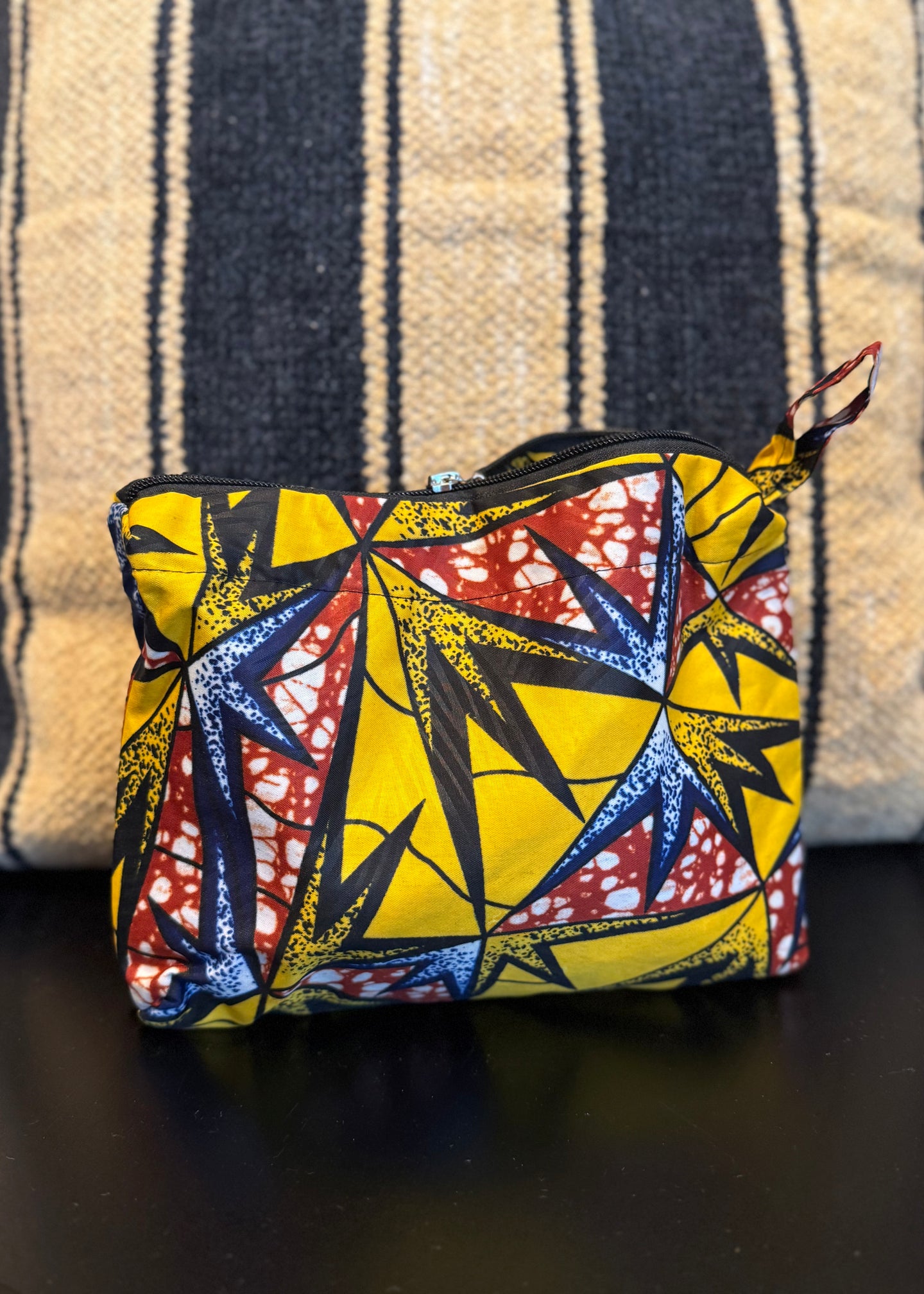African Wax Fabric Pouches