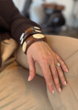 Load image into Gallery viewer, Bone Eye Carved Bangle
