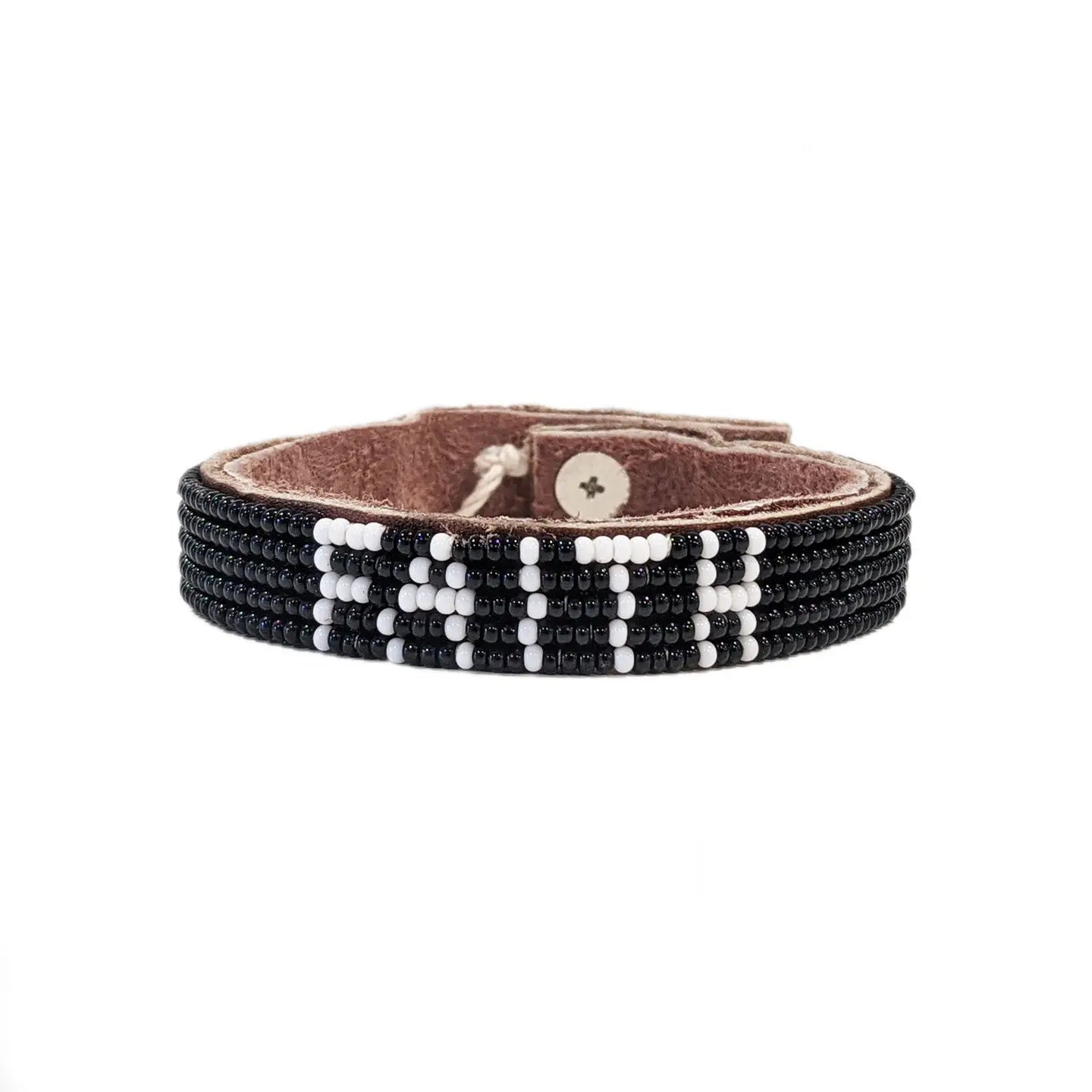 Faith Beaded Leather Bracelet