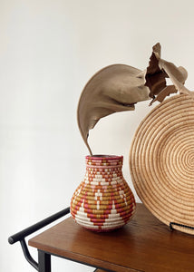 Rwandan Woven Vessel Vase