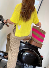 Load image into Gallery viewer, Large Sisal Tote - Neon Pink
