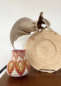 Rwandan Woven Vessel Vase