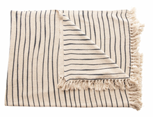 Load image into Gallery viewer, Striped Recycled Cotton Throw
