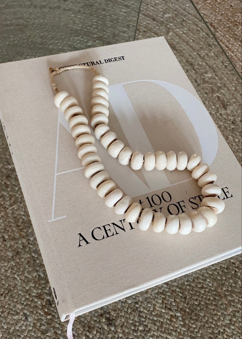 Kenyan White Organic Beads