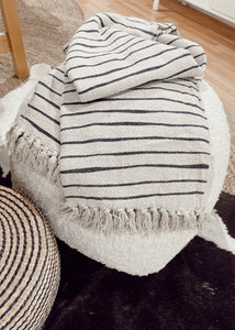 Striped Recycled Cotton Throw