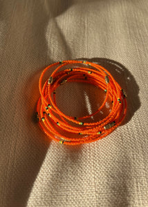Seed Bead Bracelet - Orange