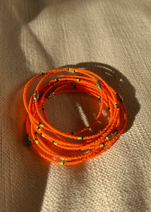 Seed Bead Bracelet - Orange