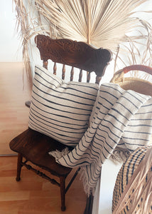 Striped Recycled Cotton Pillow