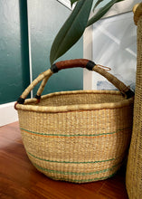 Load image into Gallery viewer, Bolga Basket - Orange/Green
