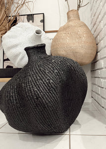 Gourd Shape Basket - Black or White